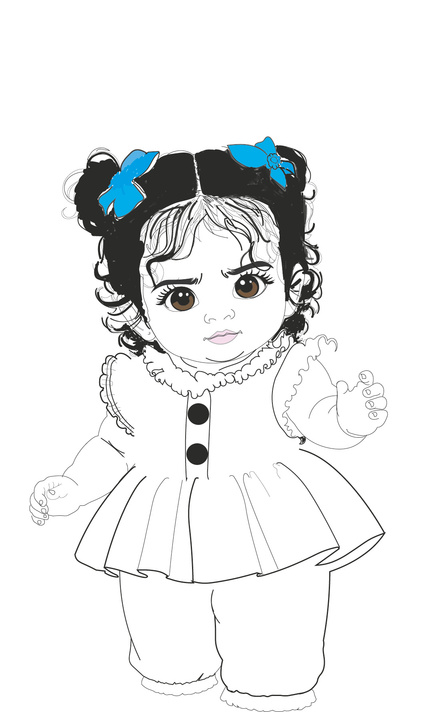 Little Doll — Line Art